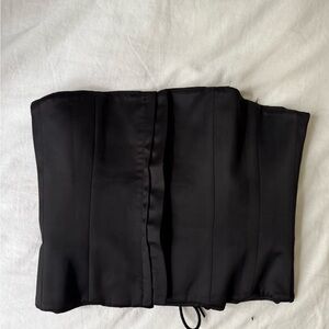 Danielle Guizio Black Corset Top